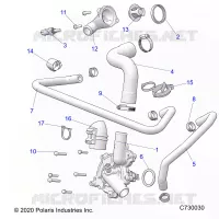 MOTEUR, WATERPUMP AND BYPASS