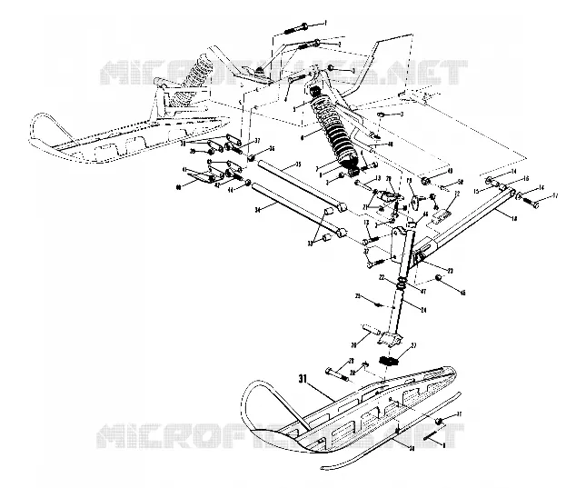 FRONT SUSPENSION AND SKI (4909530953008A)