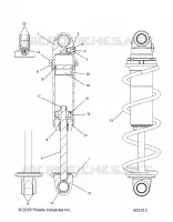 SUSPENSION, AMORTISSEUR AVANT TRACK (BLACK COIL OVER)