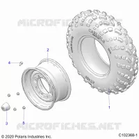 ROUES, FRONT TIRE