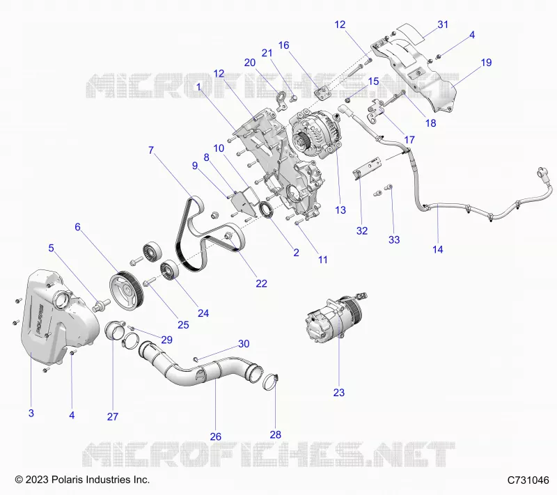 ENGINE, ALTERNATEUR
