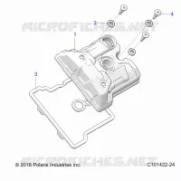 ENGINE, COUVERCLE SOUPAPE