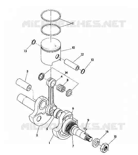 PISTON ET VILEBREQUIN  STAR LITE (4921332133029A)