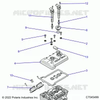 ENGINE, THROTTLE BODY AND COUVERCLE SOUPAPE