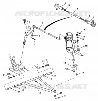 TRIANGLES DE SUSPENSIONS AVANT ET BIELLETTES DE DIRECTION Trail Boss W938527 (4924072407015A)