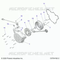 ENGINE, STATOR AND FLYROUE