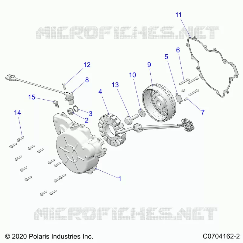 ENGINE, STATOR AND FLYROUE