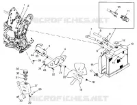 SYSTÈME DE REFROIDISSEMENT  Scrambler 500 W97BC50A (4943074307A011)