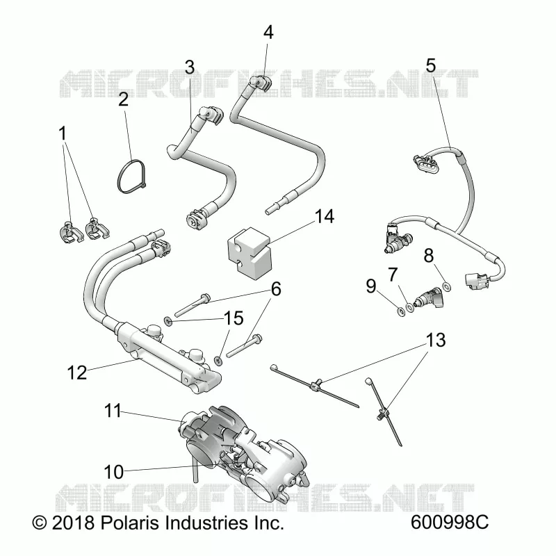 SYSTÃˆME D'ALIMENTATION, RAIL, LINES AND THROTTLE BODY