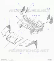 CAPOT, LINER, FRONT FENDERS,  PILLARS