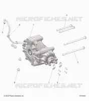 SYSTÃˆME DE TRANSMISSION, GEARCASE, REAR, MOUNTING