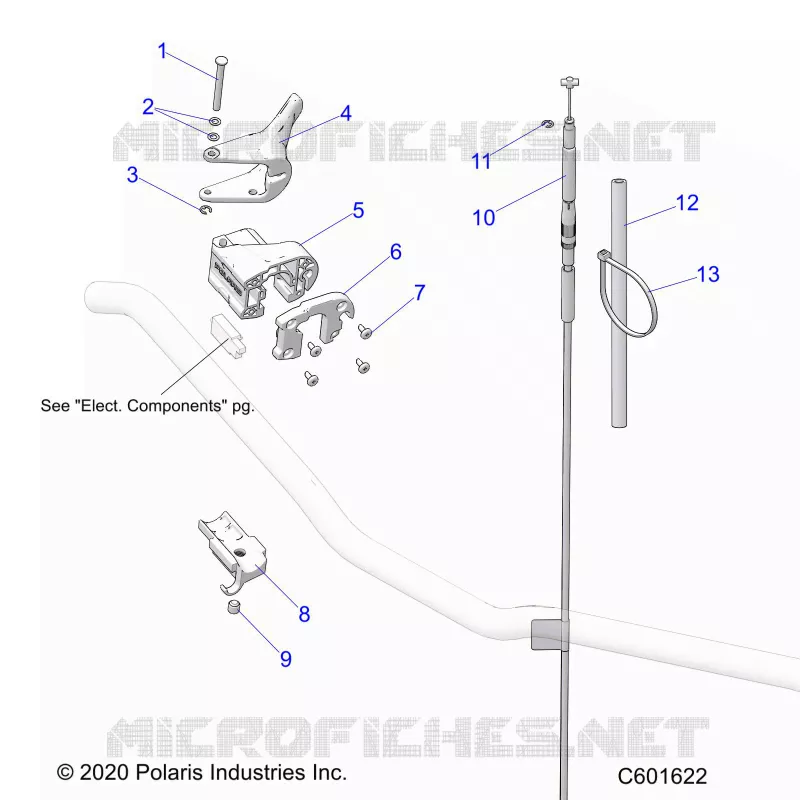 MOTEUR, THROTTLE CONTROL ASM.