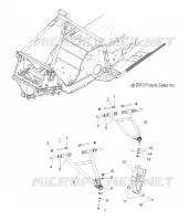 SUSPENSION AVANT, CONTROL ARMS AND SPINDLE