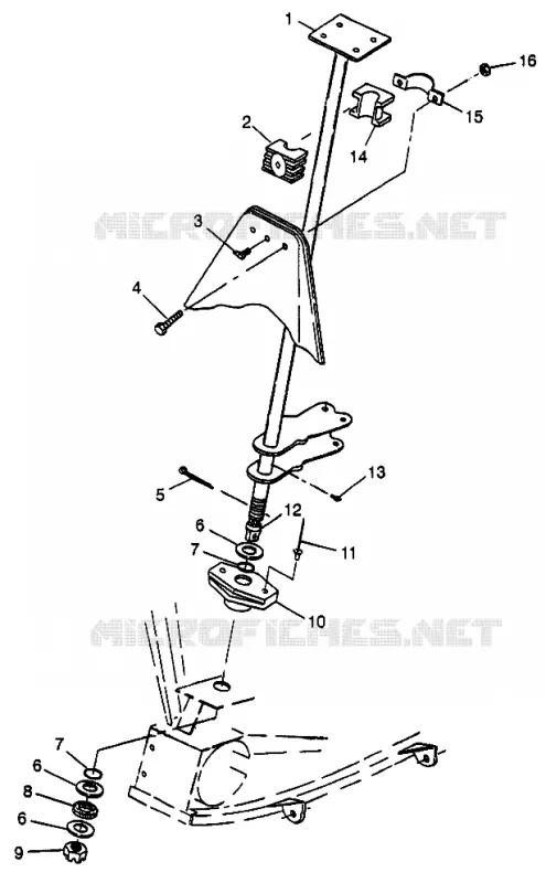 COLONNE DE DIRECTION Scrambler 400L W97BC38C (4939893989B009)