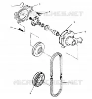 POMPE A EAU 600 XCR 0961676 and EUROPEAN 600 XCR E961676 (4932123212C010)