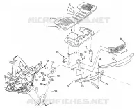 FIXATION PORTE BAGAGES ET PARE CHOCS AVANT (300) XPRESS 300 W969530 (4935923592A010)