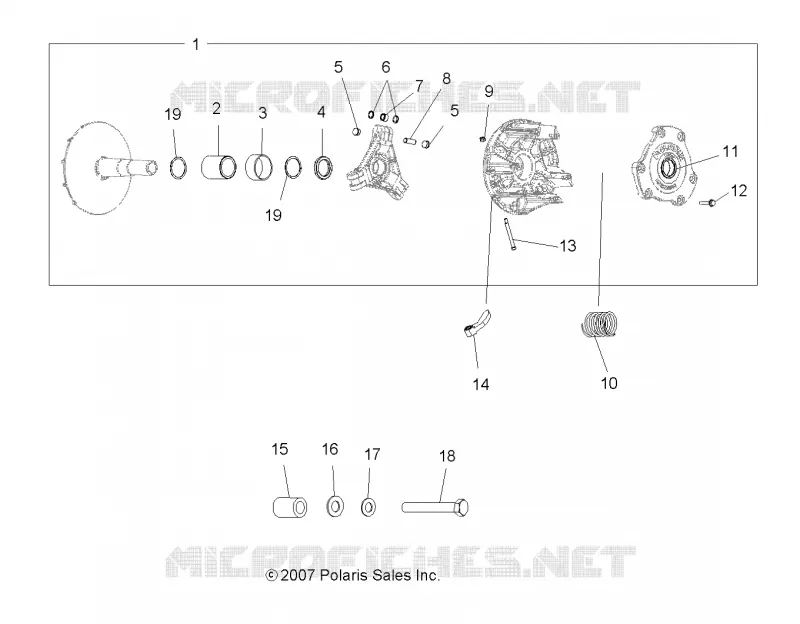 SYSTÈME DE TRANSMISSION, PRIMARY CLUTCH