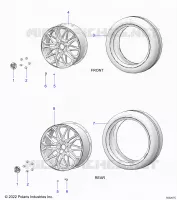 ROUES, FRONT AND REAR