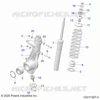 SUSPENSION, JAMBE DE FORCE AVANT