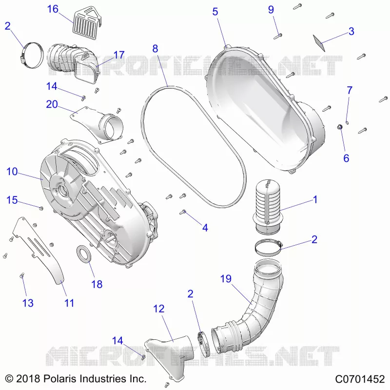 SYSTÃˆME DE TRANSMISSION, CLUTCH COVER AND DUCTING