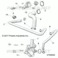 MOTEUR, WATERPUMP AND BYPASS