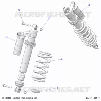 SUSPENSION, REAR SUPPORT AMORTISSEUR 