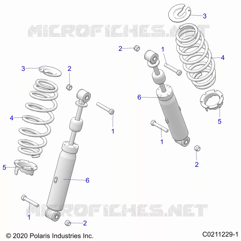 SUSPENSION ARRIERE SHOCK AND MOUNTING