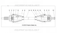 DRIVE TRAIN, TRANSMISSION AVANT SHAFT