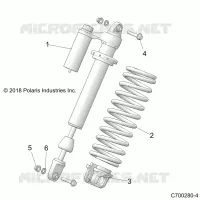 SUSPENSION, AMORTISSEUR AVANT MOUNTING