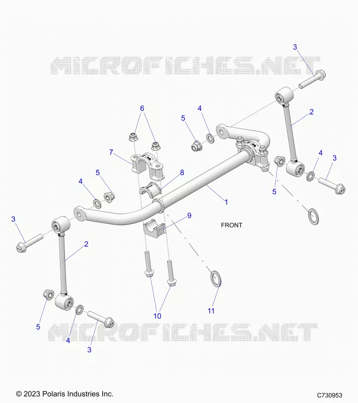 SUSPENSION, FRONT BARRE STABILISATRICE