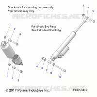 SUSPENSION ARRIERE SUSP. SHOCKS MNTG.