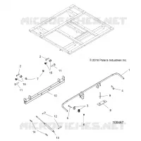 DUMP BOX LEVER AND SUPPORT AMORTISSEUR 