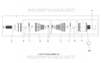 DRIVE TRAIN, TRANSMISSION ARRIERE SHAFT