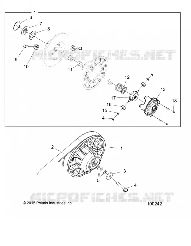 SYSTÈME DE TRANSMISSION, SECONDARY CLUTCH