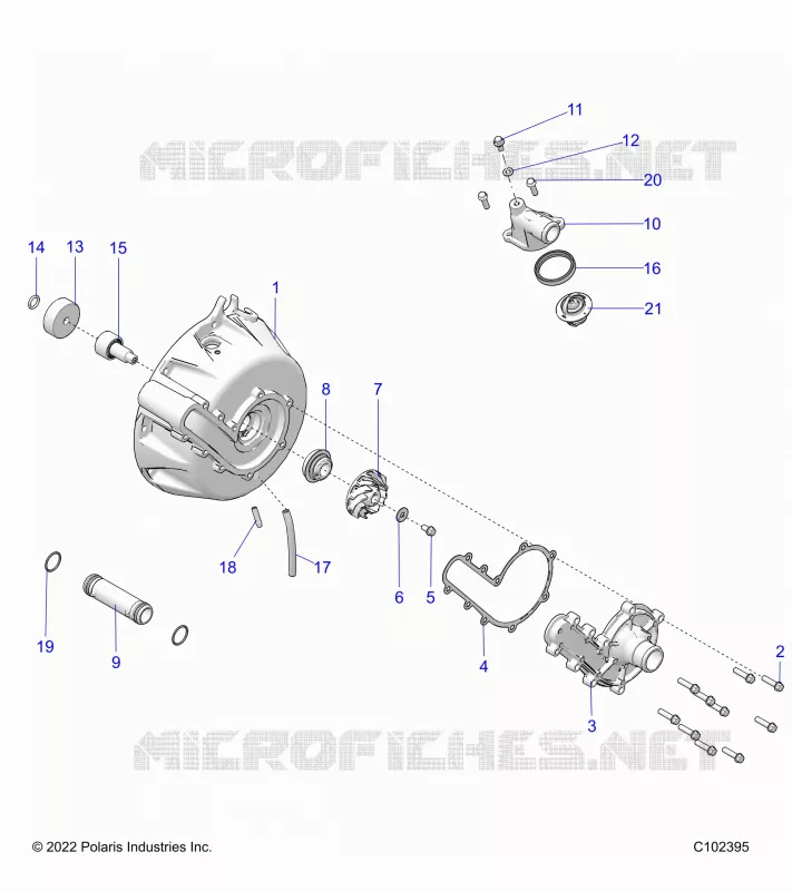 ENGINE, SYSTÃˆME DE REFROIDISSEMENT AND WATER PUMP