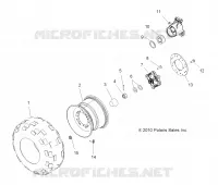 ROUES, REAR TIRE AND BRAKE DISC