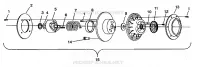 EMBRAYAGE DE TRANSMISSION ASSEMBLY 500 EFI 0942774 AND  EFI SKS 0942574 (49274127410028)