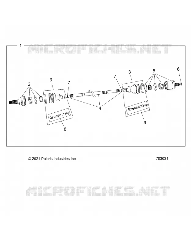 DRIVE TRAIN, HALF ARBRE DE TRANSMISSION ARRIERE