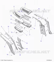 CARROSSERIE ARRIERE FENDERS AND BEZELS- Z24NME99A2/B2 (C0705025-9)