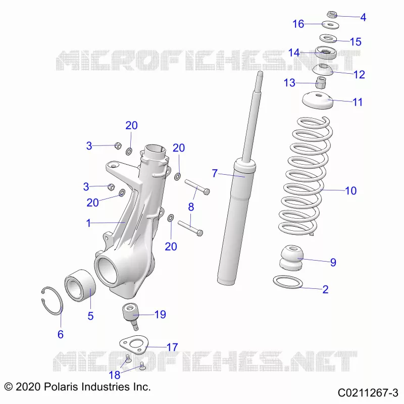 SUSPENSION, JAMBE DE FORCE AVANT