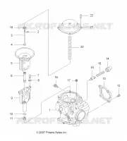 MOTEUR, CARBURATEUR, UPPER