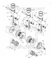 PISTON ET VILEBREQUIN RXL / 0930768 AND RXL SKS / 0930568 (4922992299032A)