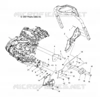 MOTEUR, MOUNTING, LH