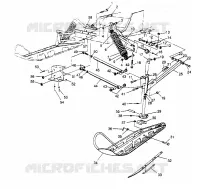 SUSPENSION AVANT AND SKI  TRAIL 0952761, TRAIL DELUXE 0952262,   AND EUROPE (4928862886B004)