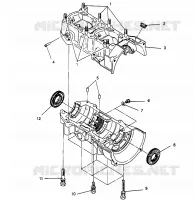 CARTERS MOTEUR WIDETRAK LX 0962064 and EUROPEAN WIDETRAK LX E962064 (4931643164C008)