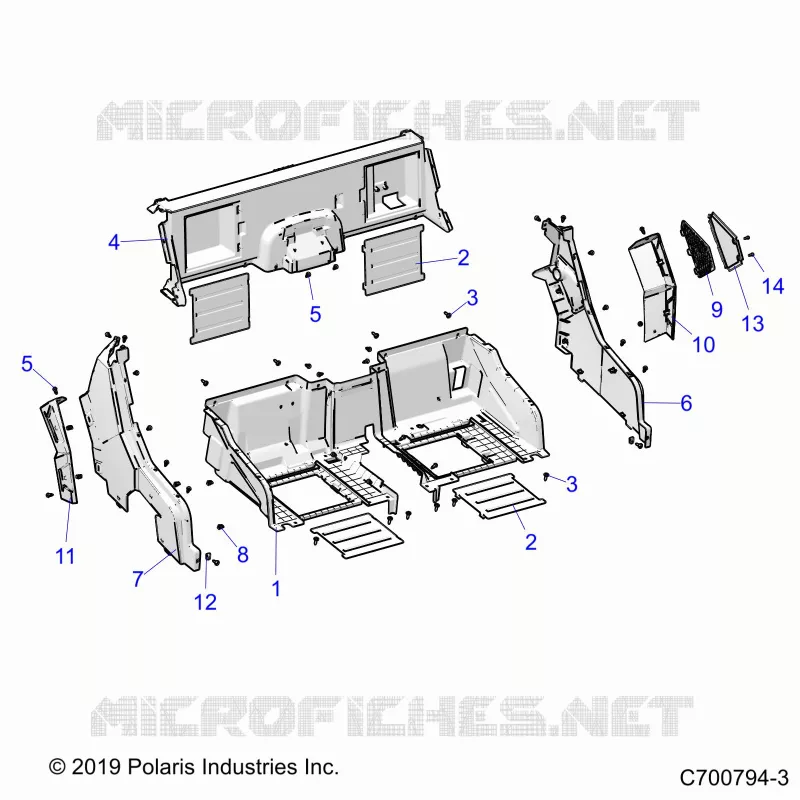 CARROSSERIE ARRIERE CLOSEOFF AND FENDERS