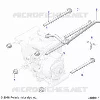 DRIVE TRAIN, SUPPORT PONT, REAR
