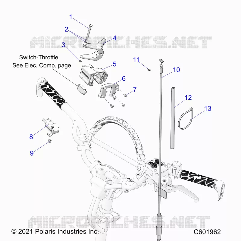 MOTEUR, THROTTLE CONTROL ASM.