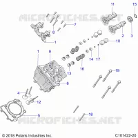 CYLINDRE HEAD, CAMS AND VALVES