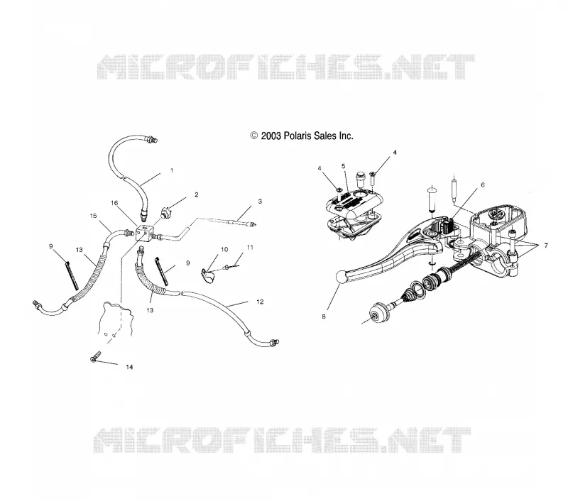 INSTRUMENTS-MAITRE CYLINDRE/FREIN LINE